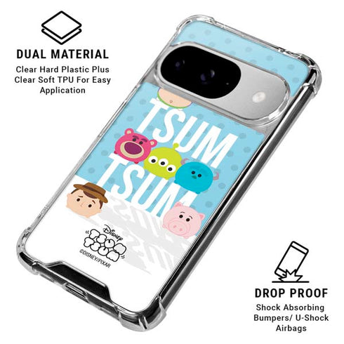 Disney Tsum Tsum Toy Story charcaters Google Pixel 10 Clear Case